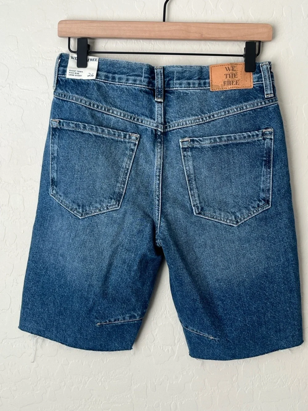 Free People We the Free ghost town high rise denim shorts NEW 26
